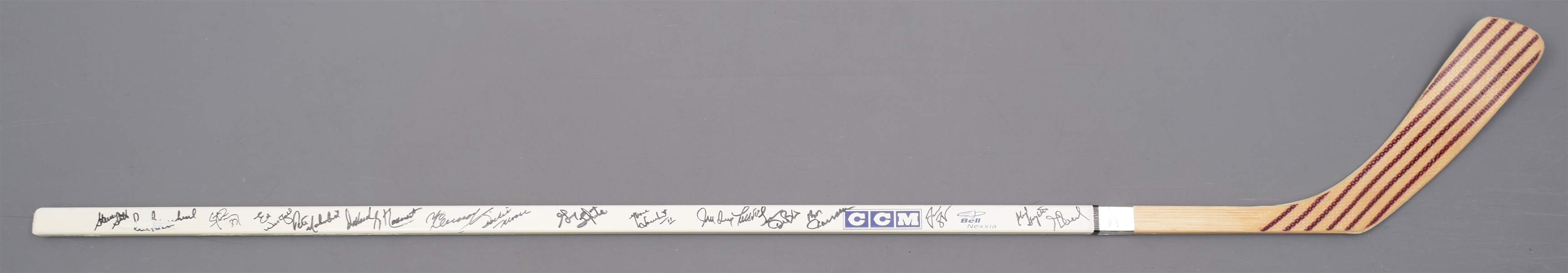 Hockey HOFers and Stars Multi-Signed Hockey Stick by 36 with COA - From Paul Henderson Personal Collection