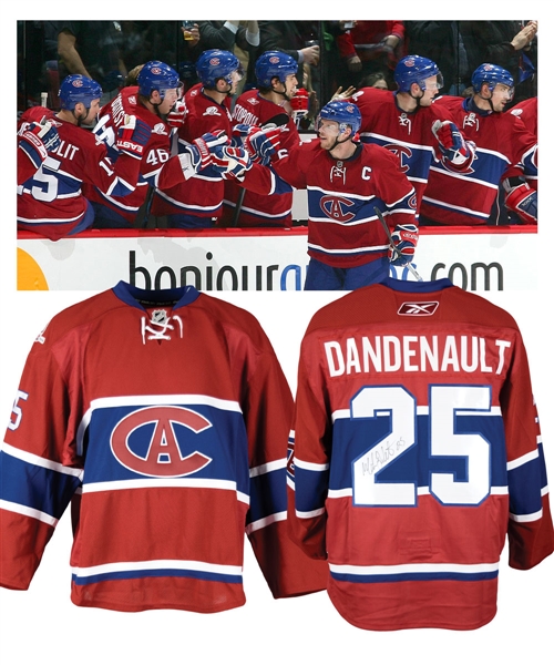 Mathieu Dandenaults 2008-09 Montreal Canadiens "1915-16" Centennial Game-Worn Jersey