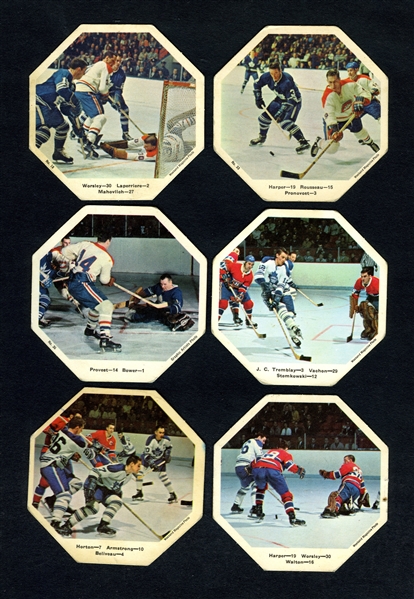 York Peanut Butter Hockey Cards 1961-62 (20/42), 1963-64 (26/54) and 1967-68 (28/36) Starter Sets
