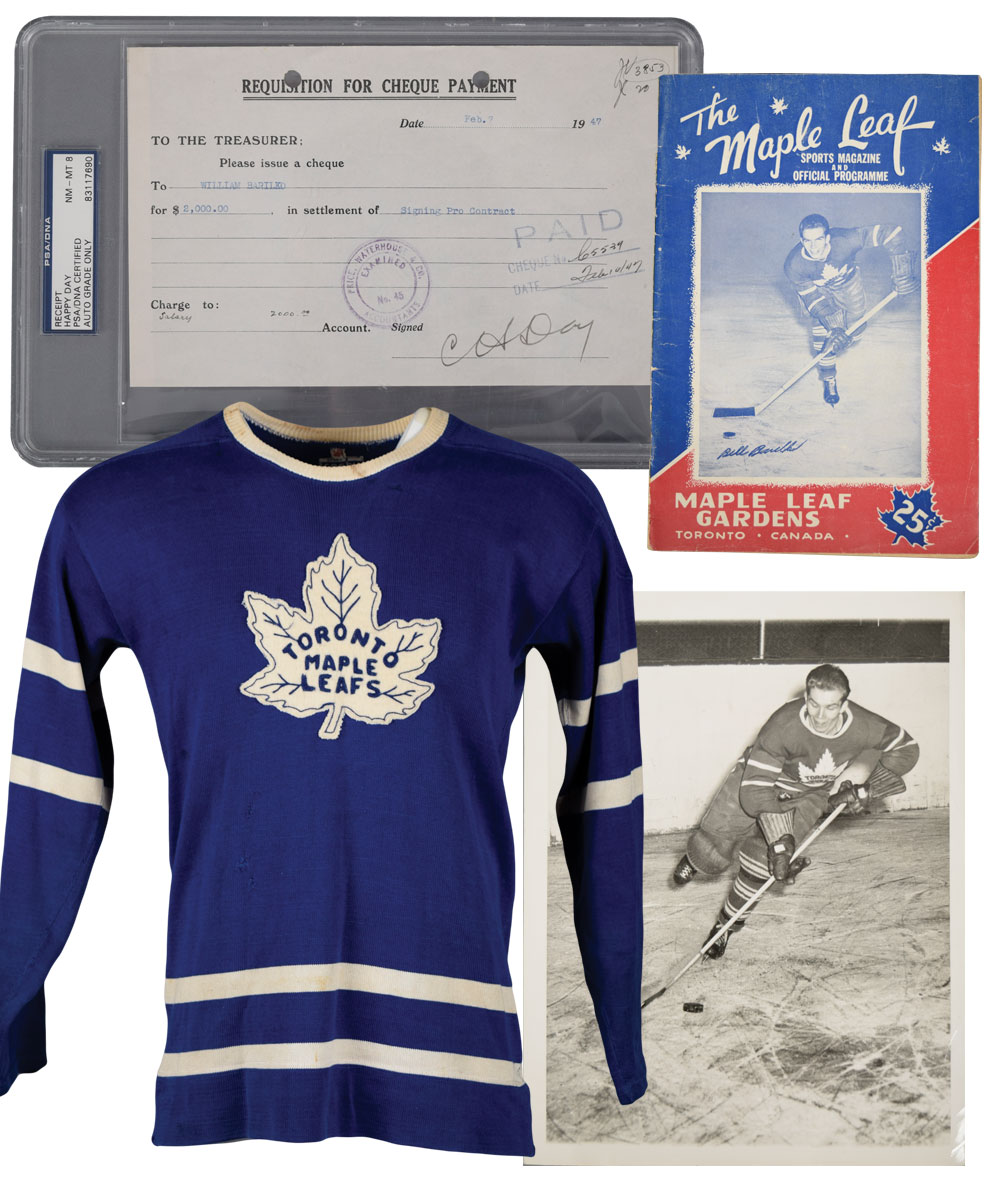 Rare Bill Barilko Toronto Maple Leafs Cup Goal Framed Photo