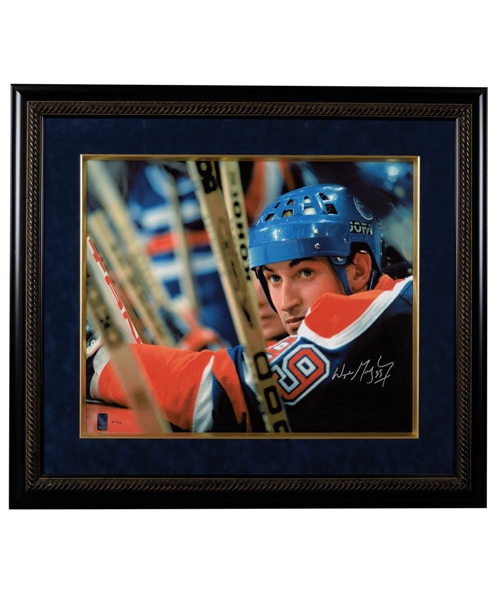 Wayne Gretzky Signed Edmonton Oilers Limited-Edition Framed Print on Canvas AP #3/10 with WGA COA (30 ½” x 34 ½”) 