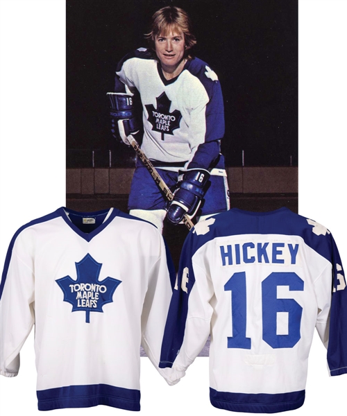 Pat Hickeys 1979-80 Toronto Maple Leafs Game-Worn Jersey - Team Repairs!
