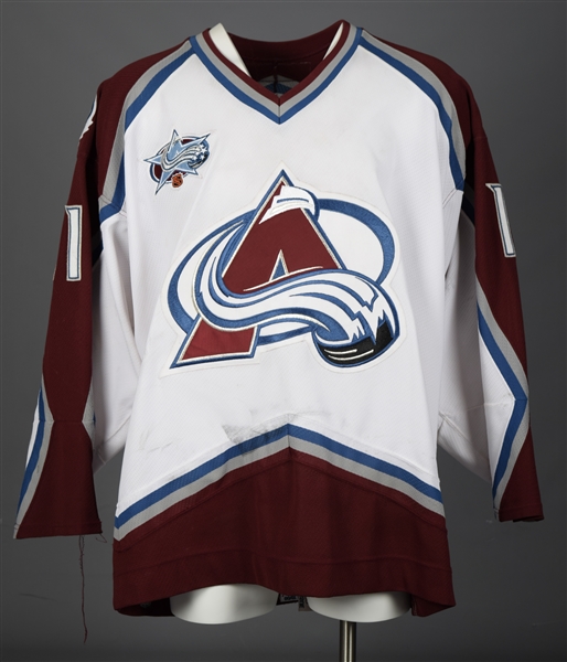 Chris Dingmans 2000-01 Colorado Avalanche Game-Worn Jersey with Team COA - 2001 All-Star Game Patch!