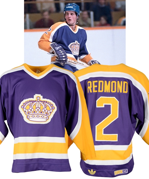 Craig Redmonds 1985-86 Los Angeles Kings Game-Worn Jersey with LOA