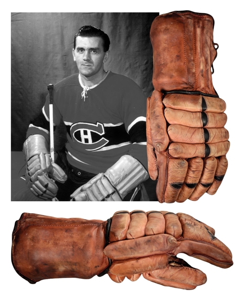 Maurice “Rocket” Richard’s Early-1950s Montreal Canadiens Game-Used Glove