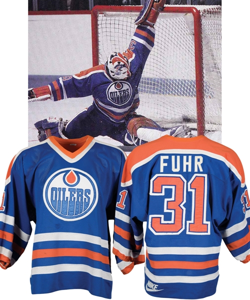 Grant Fuhrs 1983-84 Edmonton Oilers Game-Worn Stanley Cup Finals Game-Worn Jersey with LOAs - Video-Matched! - Photo-Matched!