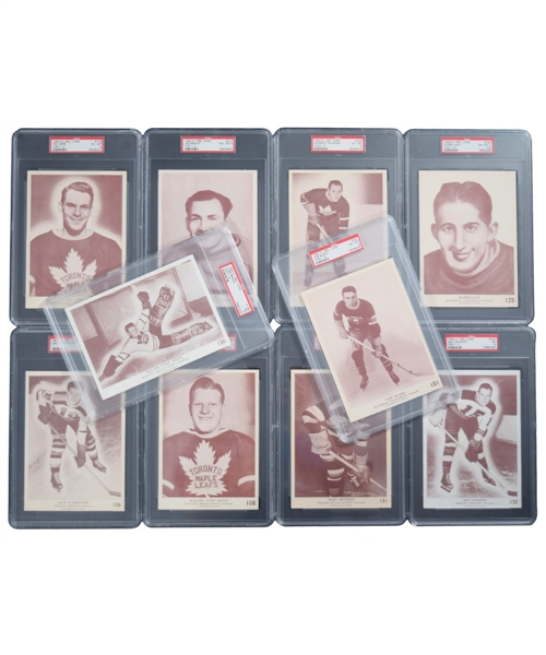 1940-41 O-Pee-Chee (V301-2) PSA-Graded Complete 50-Card Hockey Set - Current Finest and All-Time Finest PSA Set!