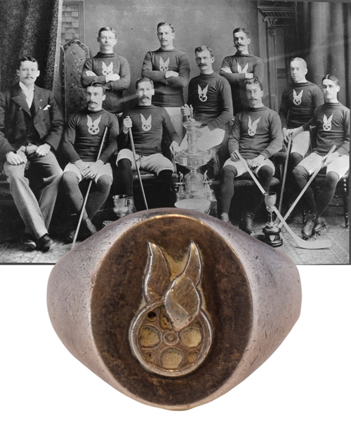Turn-of-the-Century Montreal Amateur Athletic Association (M.A.A.A.) Sterling Silver Ring - Won First Stanley Cup in 1893!