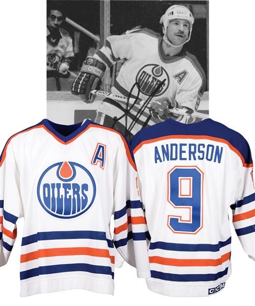 Glenn Andersons 1989-90 & 1990-91 Edmonton Oilers Game-Worn Alternate Captains Jersey with LOA - Stanley Cup Championship Season!