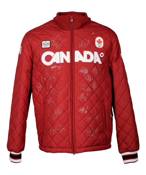 Team Canada 2010 Winter Olympics Womens Hockey Team Limited-Edition Team-Signed Canadian Red Podium Jacket #1/10 - Gold Medal Champions!