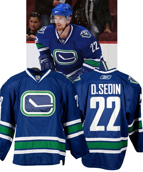 Daniel Sedins 2008-09 Vancouver Canucks Game-Worn Third Jersey with LOA