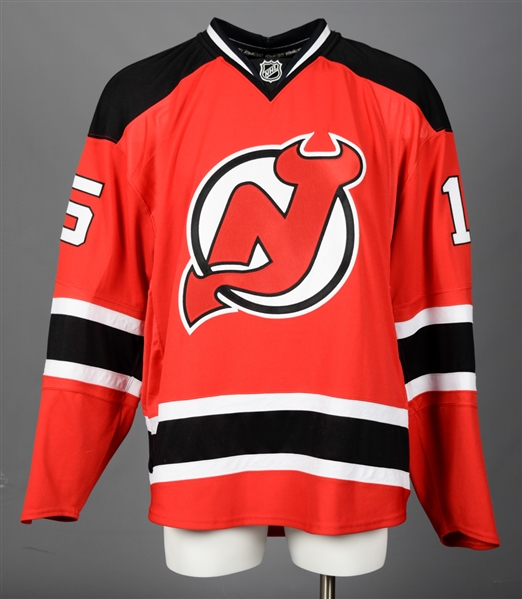 Jamie Langenbrunners 2007-08 New Jersey Devils Game-Issued Jersey with Team LOA