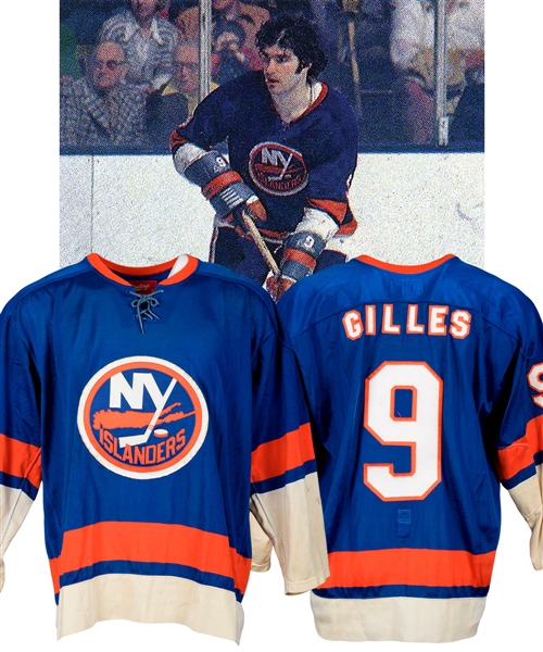 Clark Gillies 1974-75 New York Islanders Game-Worn Rookie Season Jersey with His Signed LOA