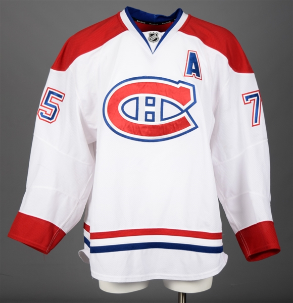 Hal Gills 2011-12 Montreal Canadiens Game-Worn Alternate Captains Jersey with Team LOA