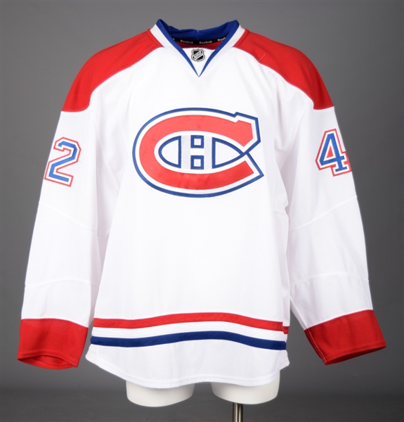 Jarred Tinordis 2011-12 Montreal Canadiens Game-Worn Pre-Season Jersey with Team LOA