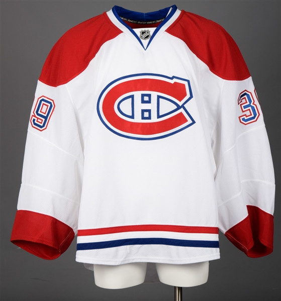 Devan Dubnyks 2013-14 Montreal Canadiens Game-Issued Jersey with Team LOA