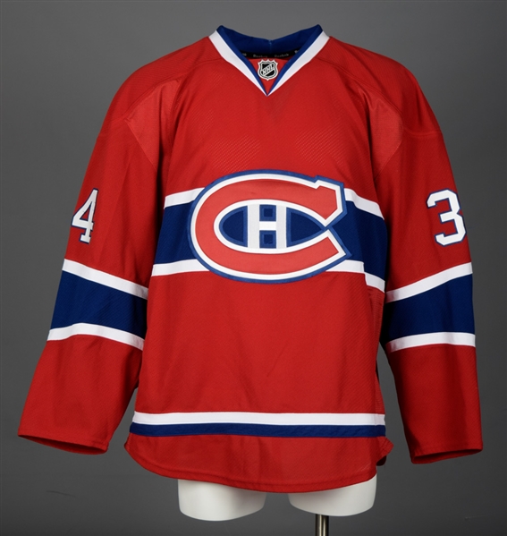 Michael McCarrons 2014-15 Montreal Canadiens Game-Worn Pre-Season Jersey with Team LOA 