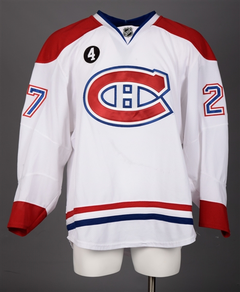 Alex Galchenyuks 2004-15 Montreal Canadiens Game-Worn Jersey with Team LOA  - Beliveau Memorial Patch! 