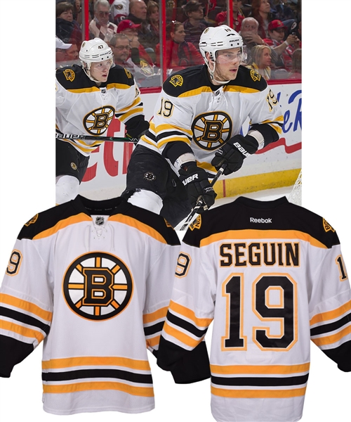 Tyler Seguins 2011-12 Boston Bruins Game-Worn Playoffs Jersey with Team LOA