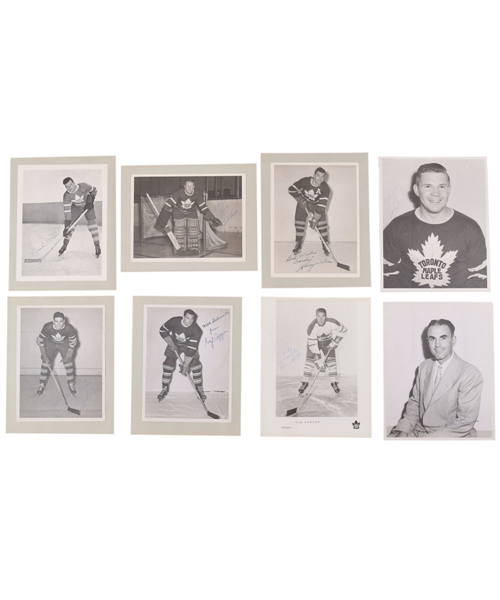 The Ultimate Toronto Maple Leafs Vintage-Signed Photo Collection of 53 with 12 HOFers Including Horton, Broda, Primeau, Drillon Plus an Additional 51 Photos