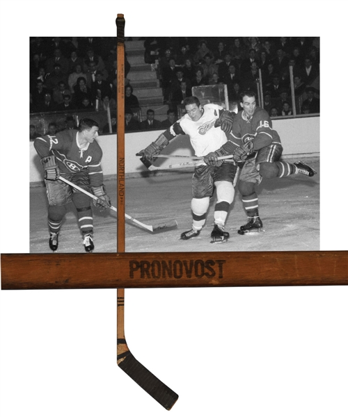 Marcel Pronovosts Early-1960s Detroit Red Wings Northland Pro Game-Used Stick