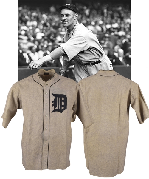Bert Coles Circa 1922 Detroit Tigers Game-Worn Flannel Jersey with LOA