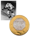 Eric Nesterenkos Chicago Black Hawks November 22nd 1967 "200th NHL Goal" Goal Puck