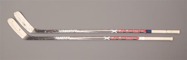 William Nylanders Mid-2010s Toronto Maple Leafs Bauer Vapor Game-Used Sticks (2)