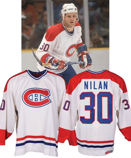 Chris Nilans 1987-88 Montreal Canadiens Game-Issued Jersey