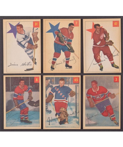 1954-55 Parkhurst Hockey Complete 100-Card Set 