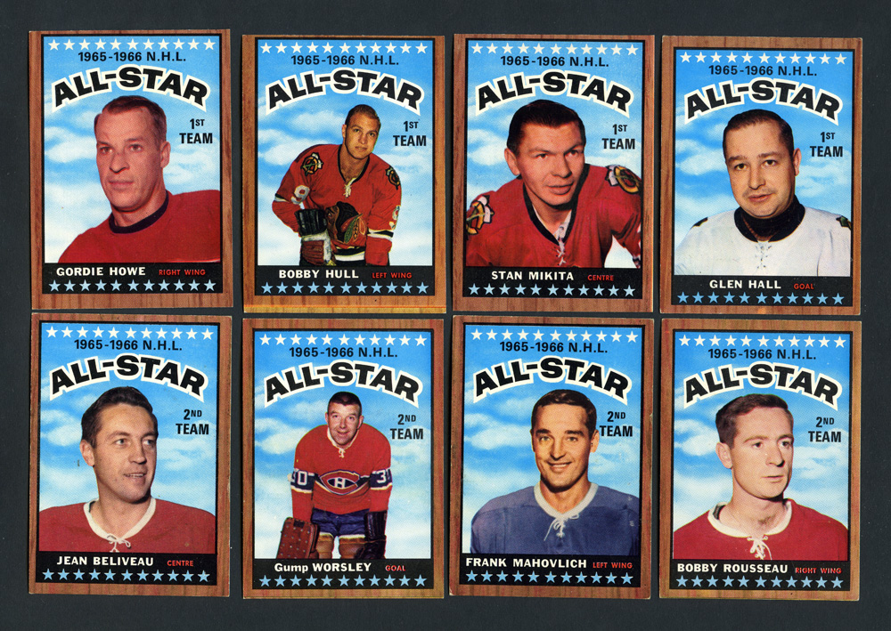 1967-68 TOPPS HOCKEY NHL #66 First Checklist marked (1-66) VG-EX