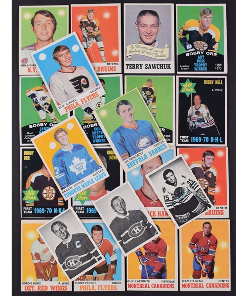 1970-71 O-Pee-Chee Hockey Complete 264-Card Set Plus Deckle Edge Starter Set (21/48)