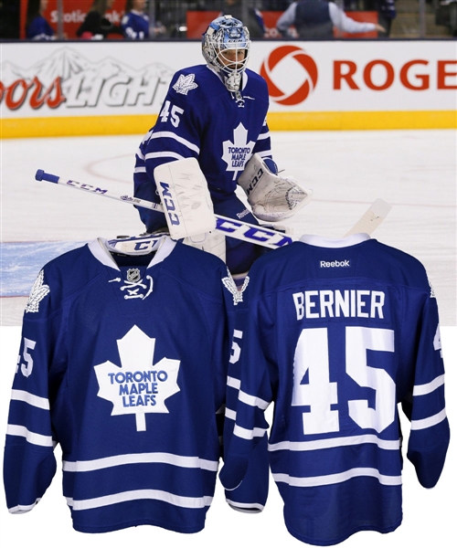 Jonathan Berniers 2014-15 Toronto Maple Leafs Game-Worn Jersey with Team COA 