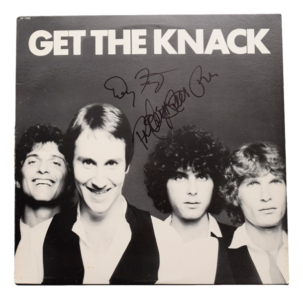 "The Knack" Doug Fieger and Prescott Niles Dual-Signed "Get the Knack" LP Album Cover - JSA Certified