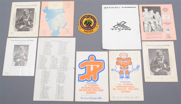 1962-77 Quebec Pee-Wee International Hockey Tournament Program Collection of 7