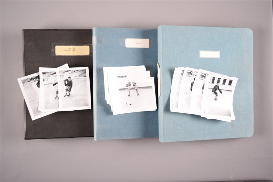 Bob Johnson’s Personal Coaching Course Binder & Photograph Collection with Handwritten Notes