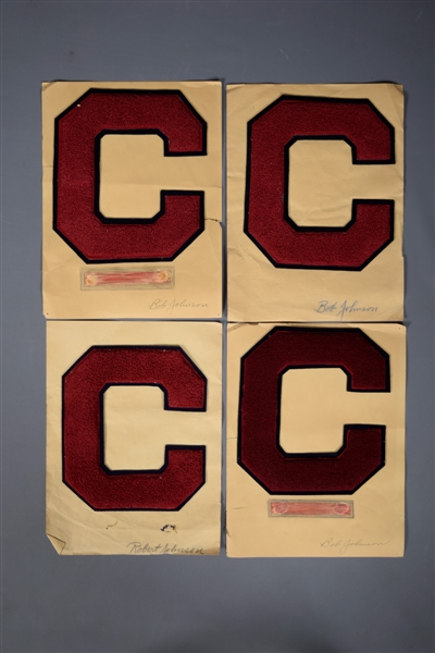 Bob Johnson’s Autographed High School Varsity Letter Collection of 4