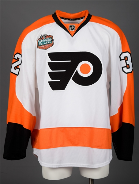 Riley Cotes 2010 Winter Classic Philadelphia Flyers Game-Issued Jersey with LOA