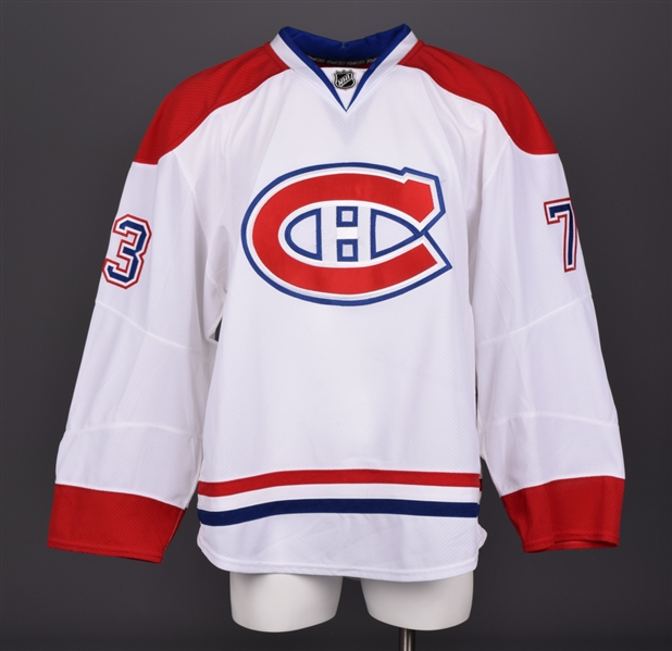 Michael Ryder 2012-13 Montreal Canadiens Game-Worn Playoffs Away Jersey with Team LOA 