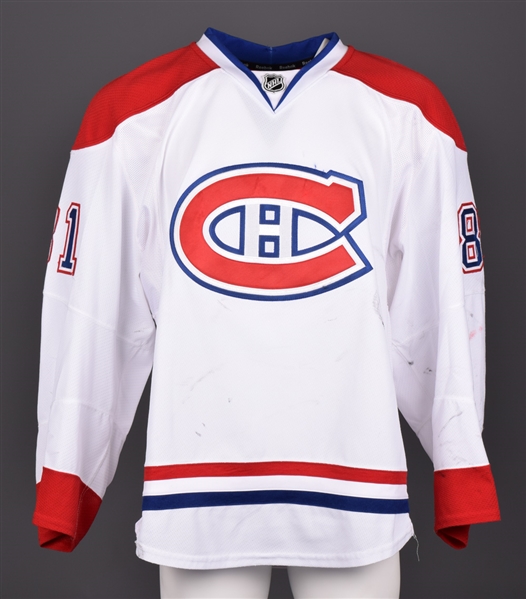 Lars Ellers Montreal Canadiens 2013-14 Game-Worn Away Jersey with Team LOA