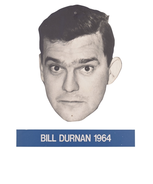 Original Bill Durnan Head Display from the Montreal Canadiens Montreal Forum Dressing Room