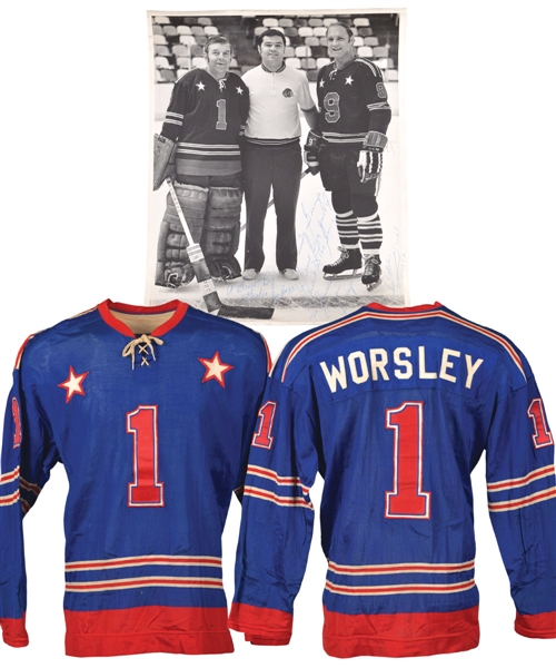 Gump Worsleys 1972 NHL All-Star Game "West Division All-Stars" Game-Worn Jersey with His Signed LOA
