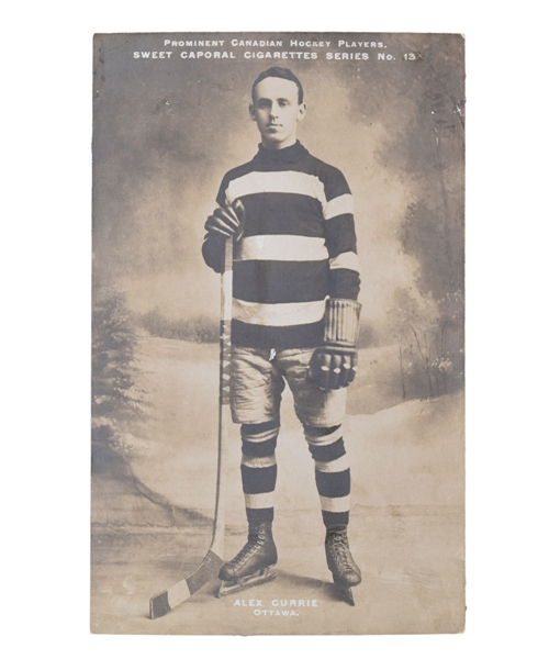 1910-11 Sweet Caporal Hockey Postcard #13 Alexander "Alex" Currie 