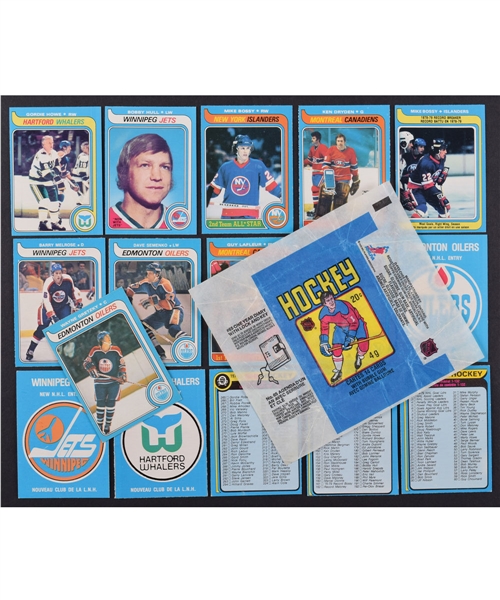  1979-80 O-Pee-Chee Hockey Complete 396-Card Set with Wayne Gretzky RC Card Plus Wrappers (3 Variations)