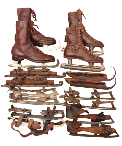 Antique Ice Skate Collection of 8 Pairs - Evolution of the Skate