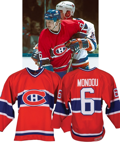 Pierre Mondous 1984-85 Montreal Canadiens Game-Issued Jersey