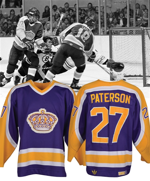 Joe Patersons 1985-86 Los Angeles Kings Game-Worn Jersey with LOA