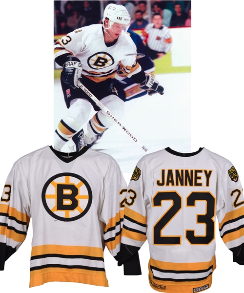 Craig Janneys 1988-89 Boston Bruins Game-Worn Jersey - Photo-Matched!