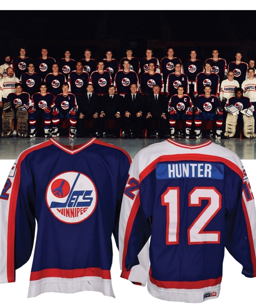 Dave Hunters 1988-89 Winnipeg Jets Game-Worn Jersey