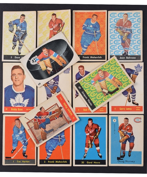 1953-63 Parkhurst Hockey Card Collection of 148 with Keon RC, Plante, Howe, Harvey and More